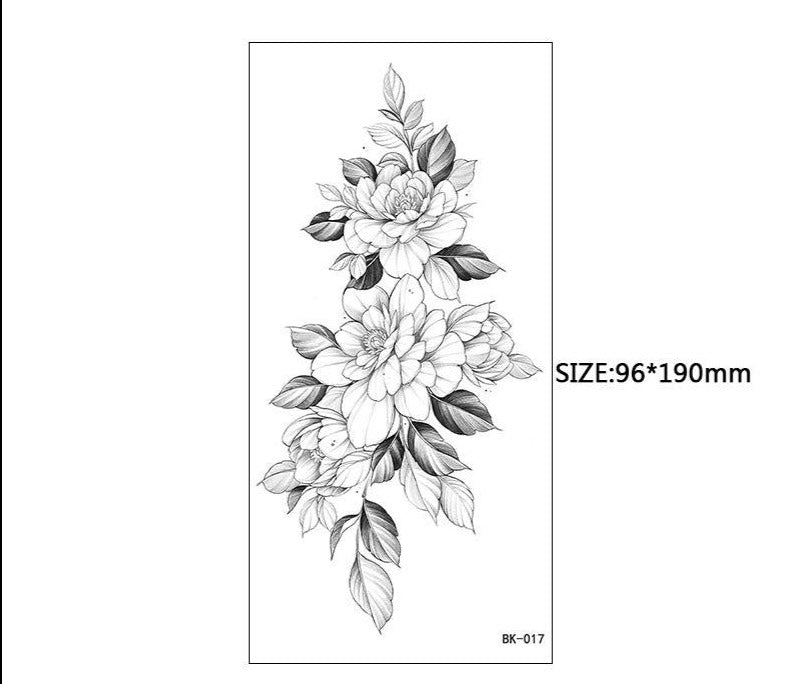 Buy The Peony Flower Tattoo Design Digital Download Printable Stencil  Original Drawing Online in India - Etsy